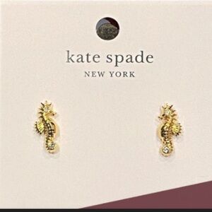 Kate Spade Gold Seahorse Earrings